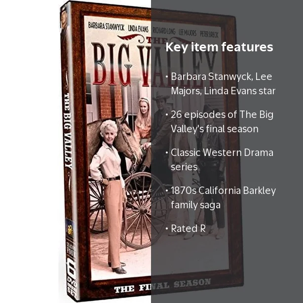 The Big Valley: Season Four DVD, Final Season, Western Drama