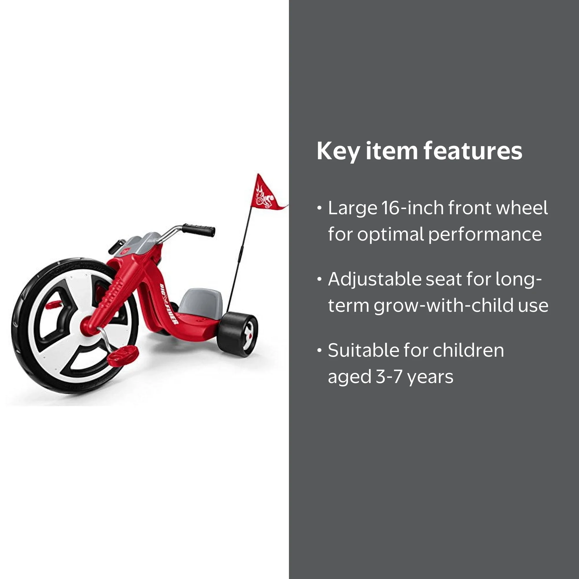 Radio Flyer Big Flyer Sport Tricycle, 16