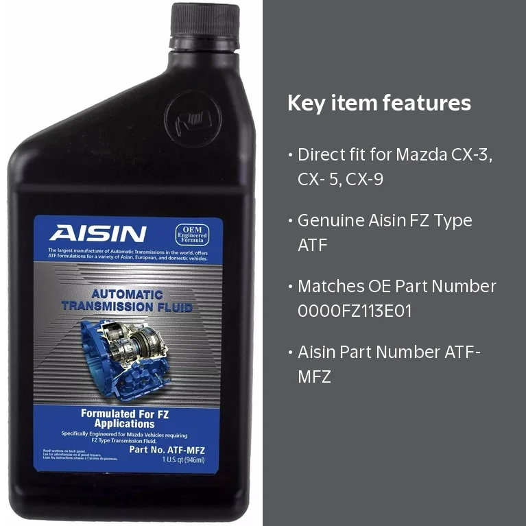 ATF ミッションオイル Automatic Transmission Fluid FZ Type ATF Aisin ATF-MFZ For Mazda