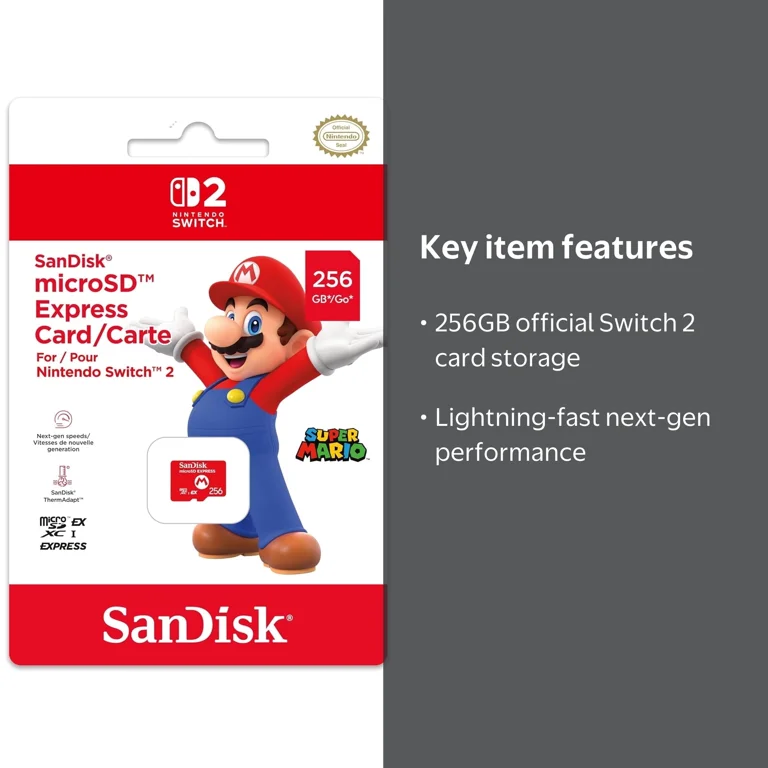 Nintendo, MicroSD Express Card, 256GB for Nintendo Switch 2
