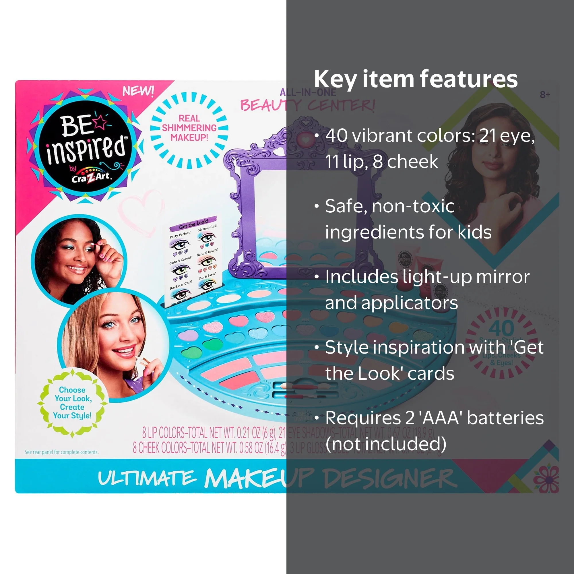 Cra-Z-Art Be Inspired Ultimate Makeup Designer, Multicolor, Child