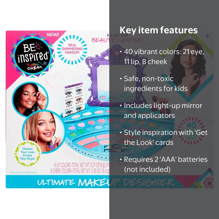 Cra-Z-Art Be Inspired Ultimate Makeup Designer, Multicolor, Child