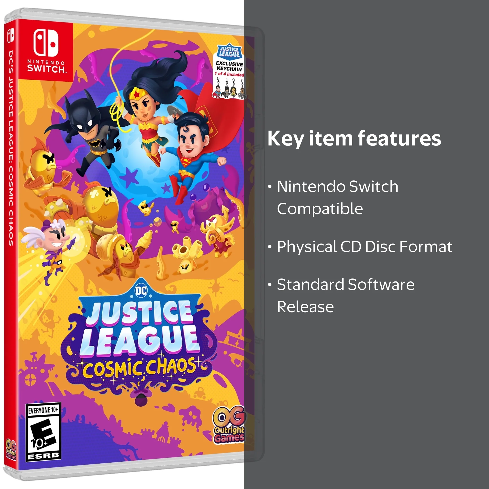 d*9様 NITENDO SWITCH ジャンク Outright Games DC's Justice League: Cosmic Chaos, Nintendo Switch