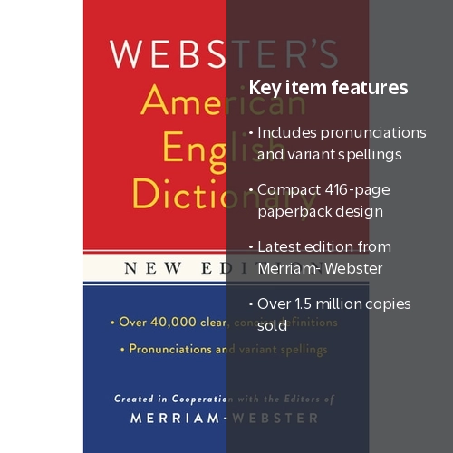 Merriam-Webster, Webster's American English Dictionary, New