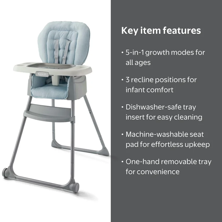 Graco Made2Grow 5-in-1 High Chair - Walmart.com