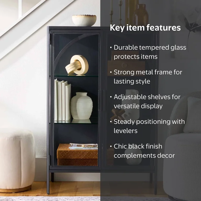 Better Homes & Gardens Nola Accent Cabinet, Black Finish - Walmart.com