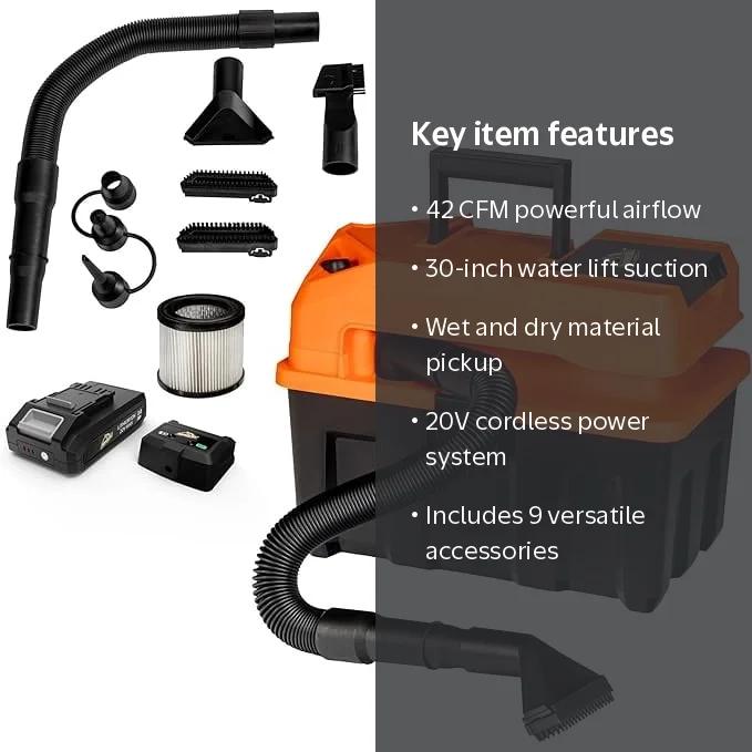 Armor All, 2.5-Gallon Cordless Wet Dry Vacuum, DVTB202 0902
