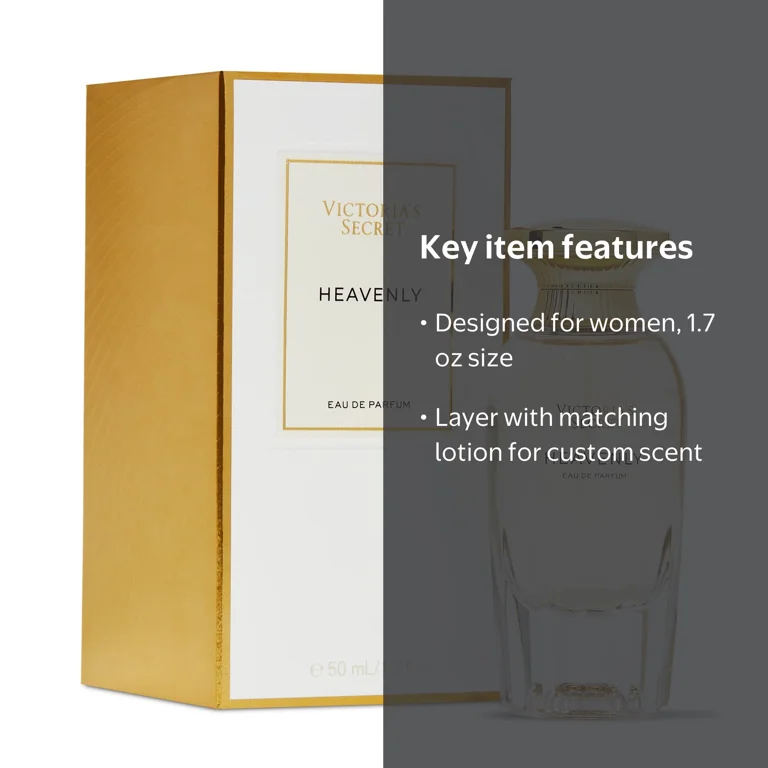 Victoria's Secret Heavenly Eau de Parfum, 1.7 oz, Notes of Gold