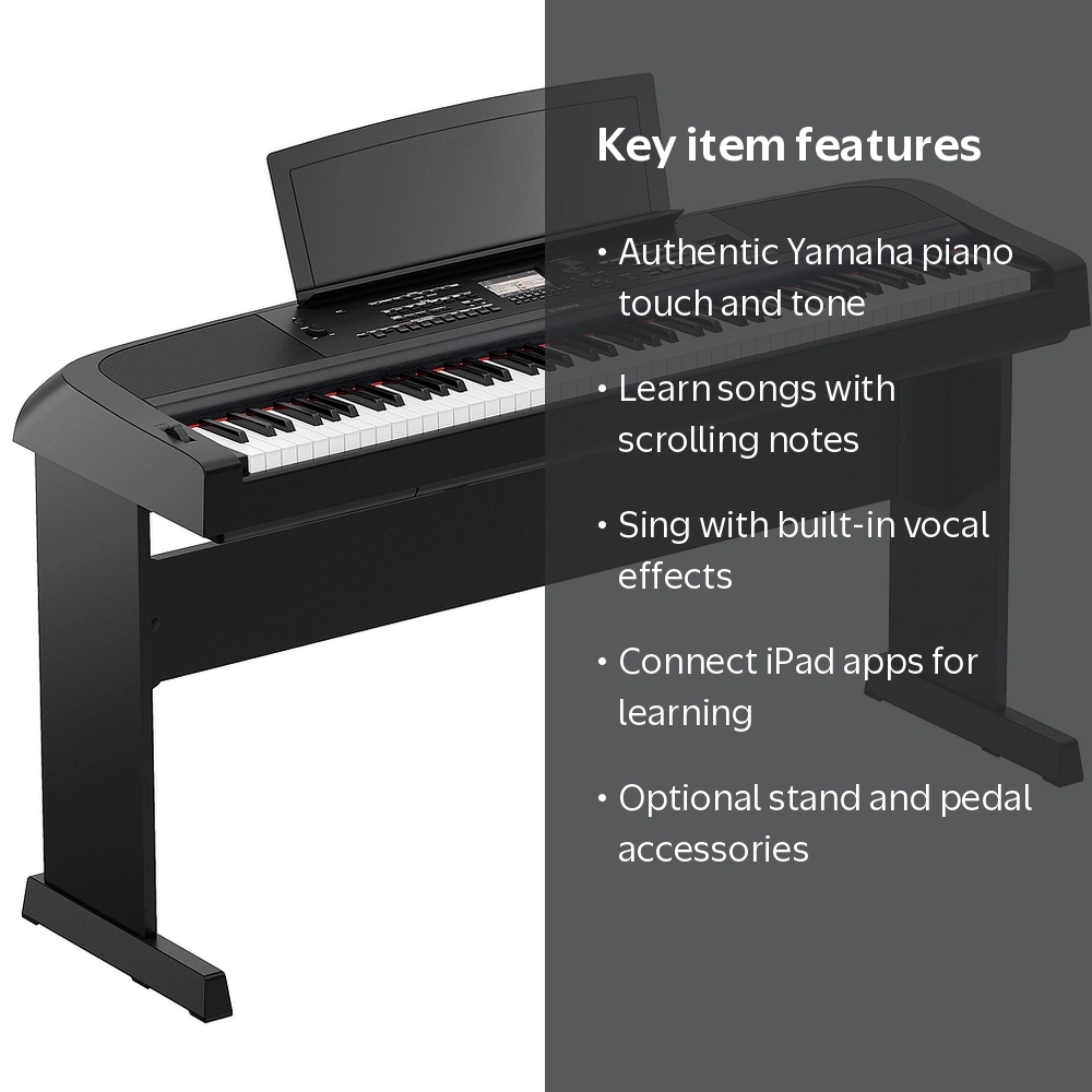 Yamaha DGX-670 88-Key Digital Keyboard Portable Grand Piano with