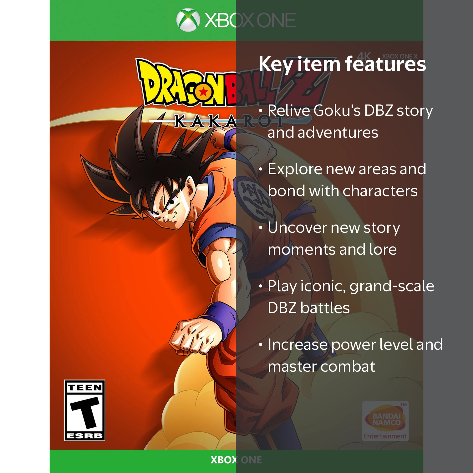 Bandai Namco, Dragon Ball Z: Kakarot, Xbox One, Action Game Story
