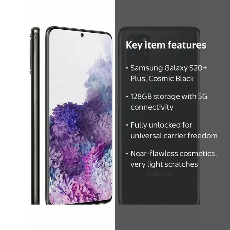 Samsung, Smartphone, G986U, Black, 128GB 5G Fully Unlocked