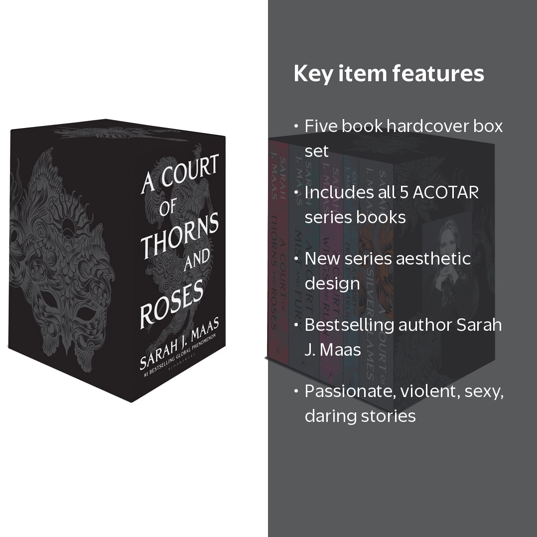 Sarah J Maas, A Court of Thorns and Roses Hardcover Box Set, 5