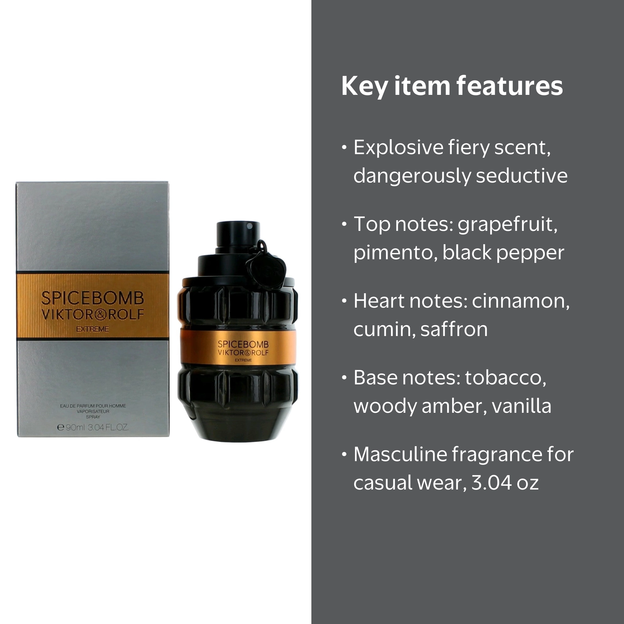 Viktor and Rolf's Spicebomb Extreme Men's Perfume Spray, Seductive