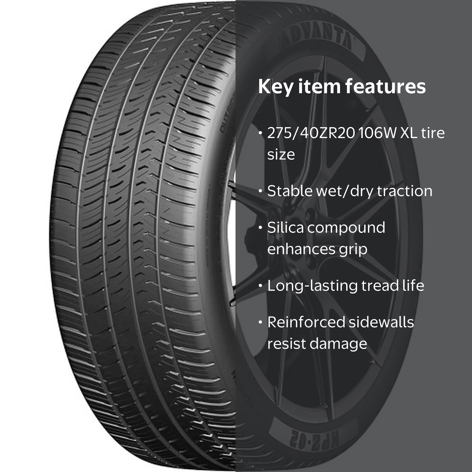 Advanta HPZ-02 Performance 275/40ZR20 106W XL Passenger Tire