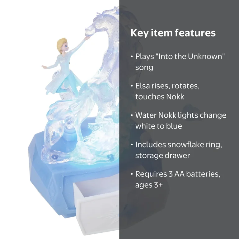Disney Frozen 2 Elsa & Water Nokk Musical Jewelry Box with