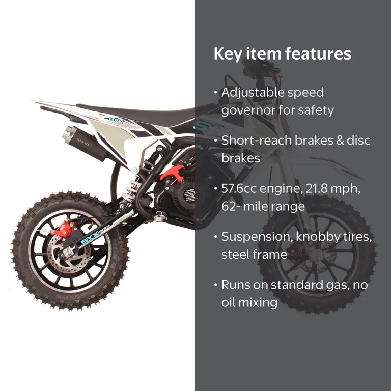 SYX MOTO, Mini Dirt Bike, VK 58cc, Fully Automatic Off-Road