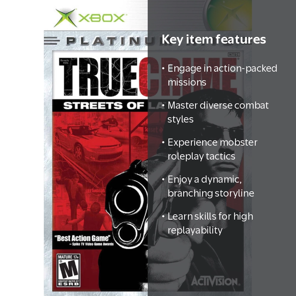 Activision, True Crime: Streets of LA - Xbox Action Game - Walmart.com