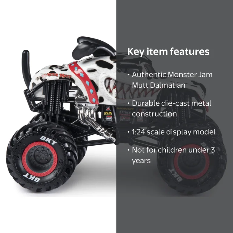 Monster Jam Metal 1:24 Truck - Monster Mutt Dalmatian - Walmart.com Monster Jam Metal 1:24 Truck - Monster Mutt Dalmatian - Walmart.com