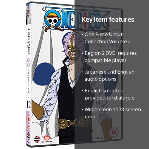 Moovies, One Piece Uncut Collection, 12 Episodes, DVD, Region 2