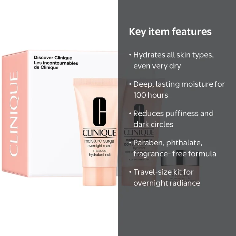 Clinique Discover 3 Piece Set, Moisture Surge 100H 1.0oz