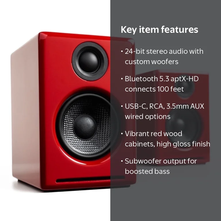 Audioengine, D, A2+ Bluetooth Stereo Desktop Speakers, 6