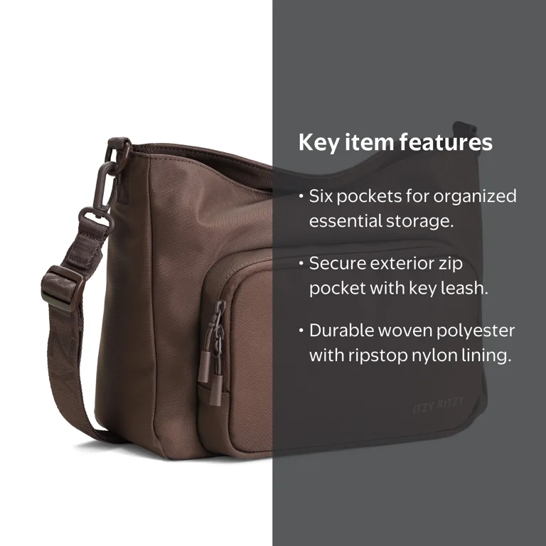 Itzy Ritzy, Belong Cargo Caddy, Mocha, Stroller & Crossbody