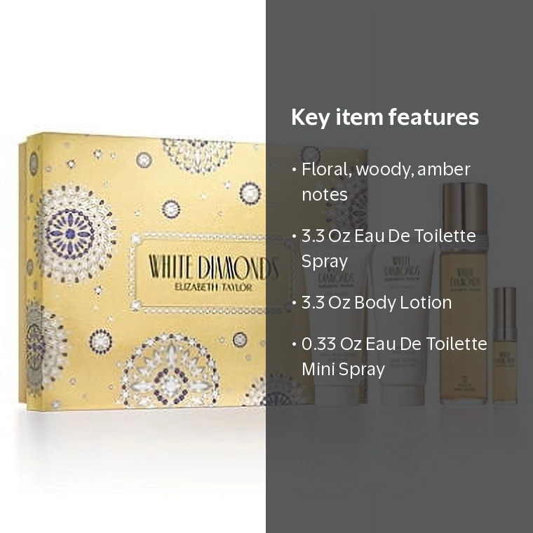 Elizabeth Taylor Lovely & Sweet White Diamonds 4 Piece Perfume