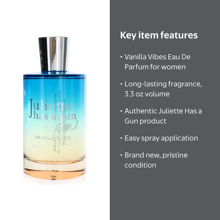Juliette has a Gun, Vanilla Vibes Eau De Parfum, 3.3 oz, Blue
