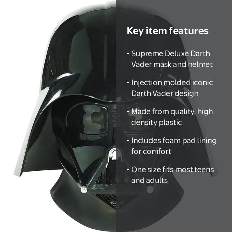 Star Wars Darth Vader ヘルメット マスク Rubie's Star Wars Supreme Deluxe Darth Vader Mask and Helmet