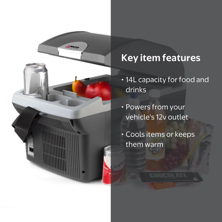 cigarette lighter cooler warmer Qeetex Electric and w/ Handle 35QT (33 L) Portable Thermoelectric Fridge 12V Adapter 32-131 Car Fridge Cooler for Camping Gray 110V in the Portable Coolers department at in 12V outlet Cooler Warmer Car Electric Cool