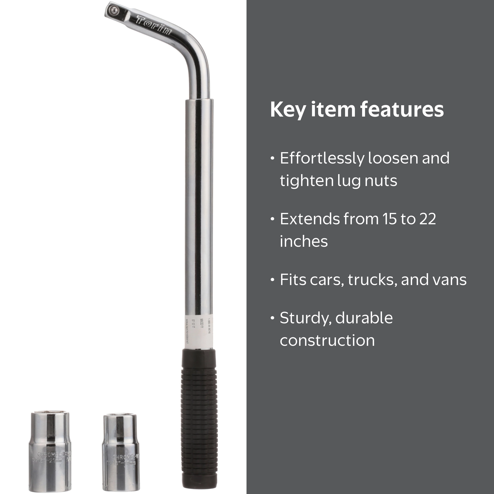 Torin Black Jack T36234W Extendable Socket Wrench & Set - Walmart.com