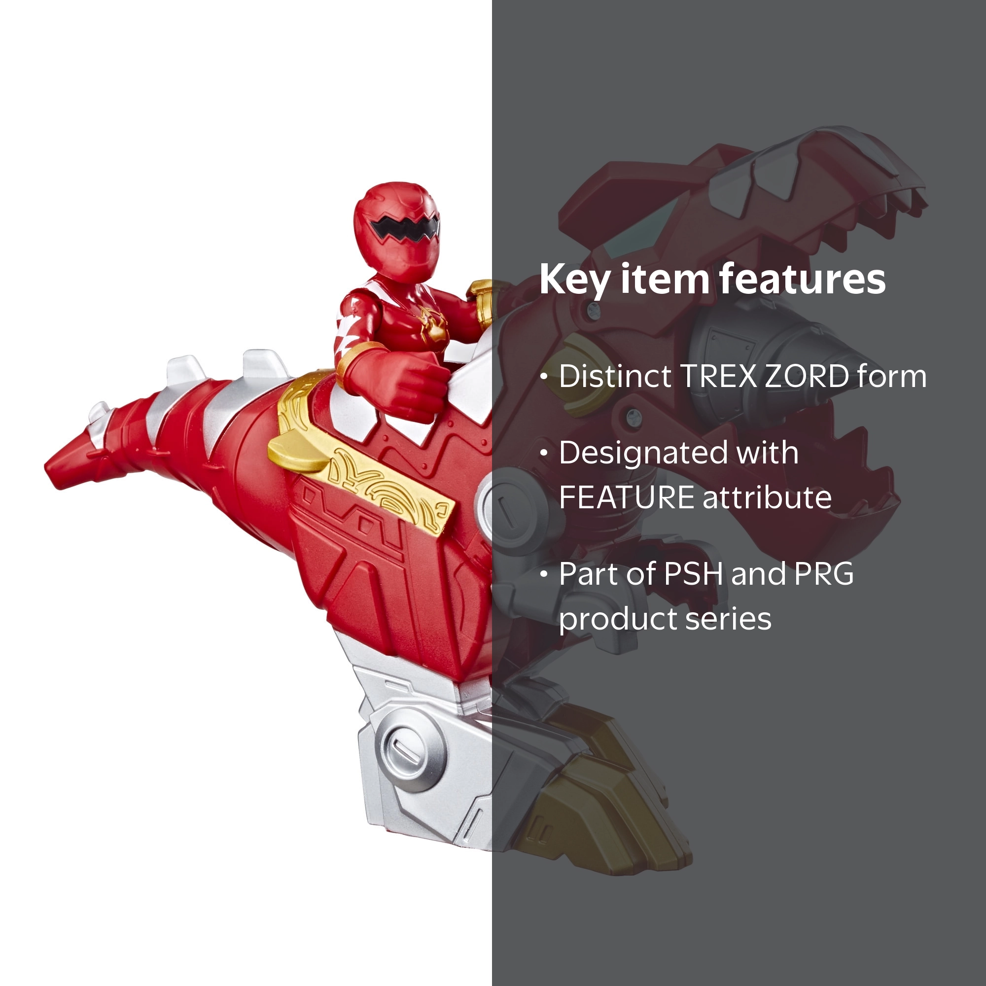 Playskool Heroes Power Rangers Red Ranger & T-Rex Zord 2-Pack