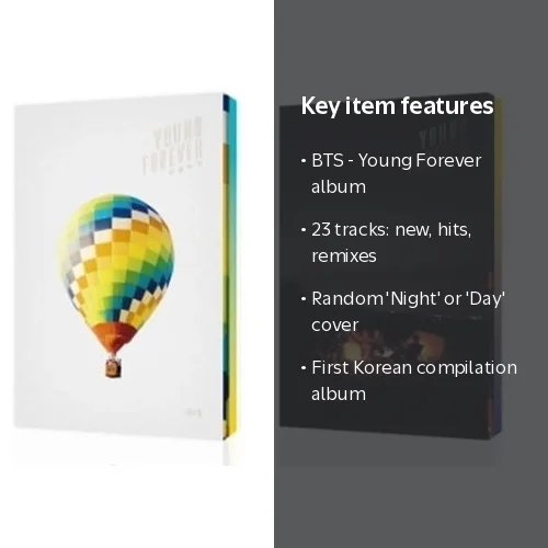 BTS - Young Forever CD (Incl. 112-page photobook, polaroid, poster