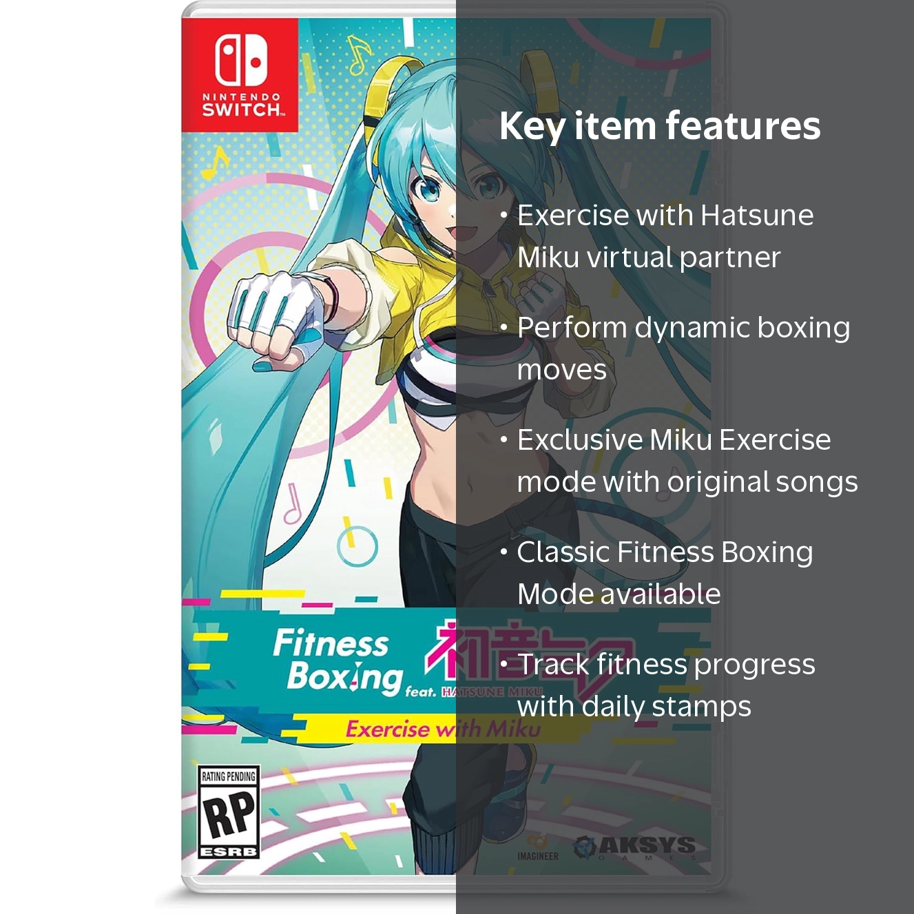 Aksys, Fitness Boxing feat. Hatsune Miku, Nintendo Switch