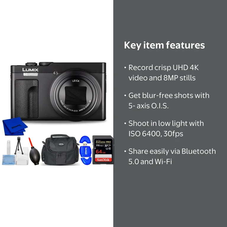 Panasonic Lumix TZ99 ZS99 Compact Digital Camera with SD Memory