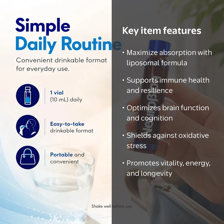 Neurobion Detox Liposomal Glutathione Liquid Essential Phospholipids Supplement Antioxidants Immune System 10 Vials
