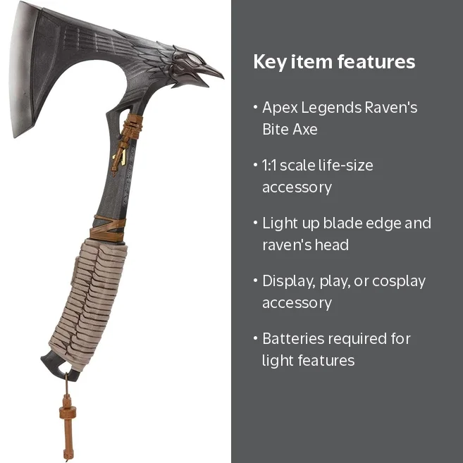 Electronic Arts Apex Legends Raven's Bite Axe 1:1 Scale, Light Up