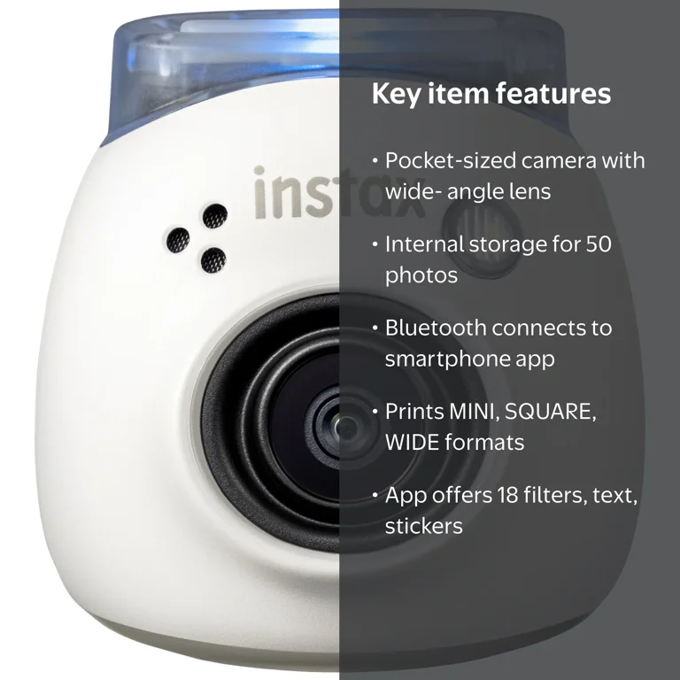 Fujifilm instax PAL Camera, Milky White - Walmart.com