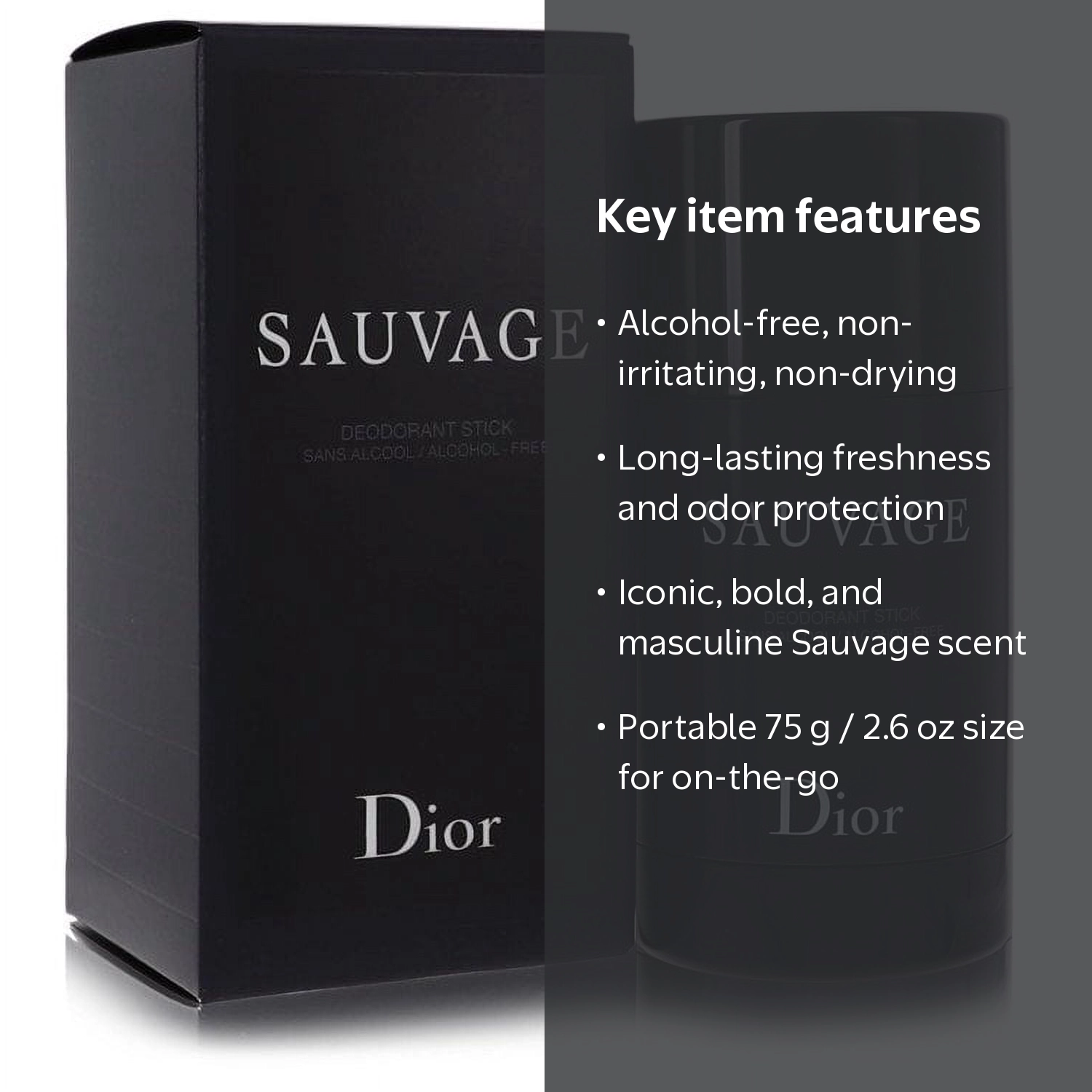 Dior Deodorant Stick, Alcohol-Free, 75 g 2.6 fl oz - Walmart.com