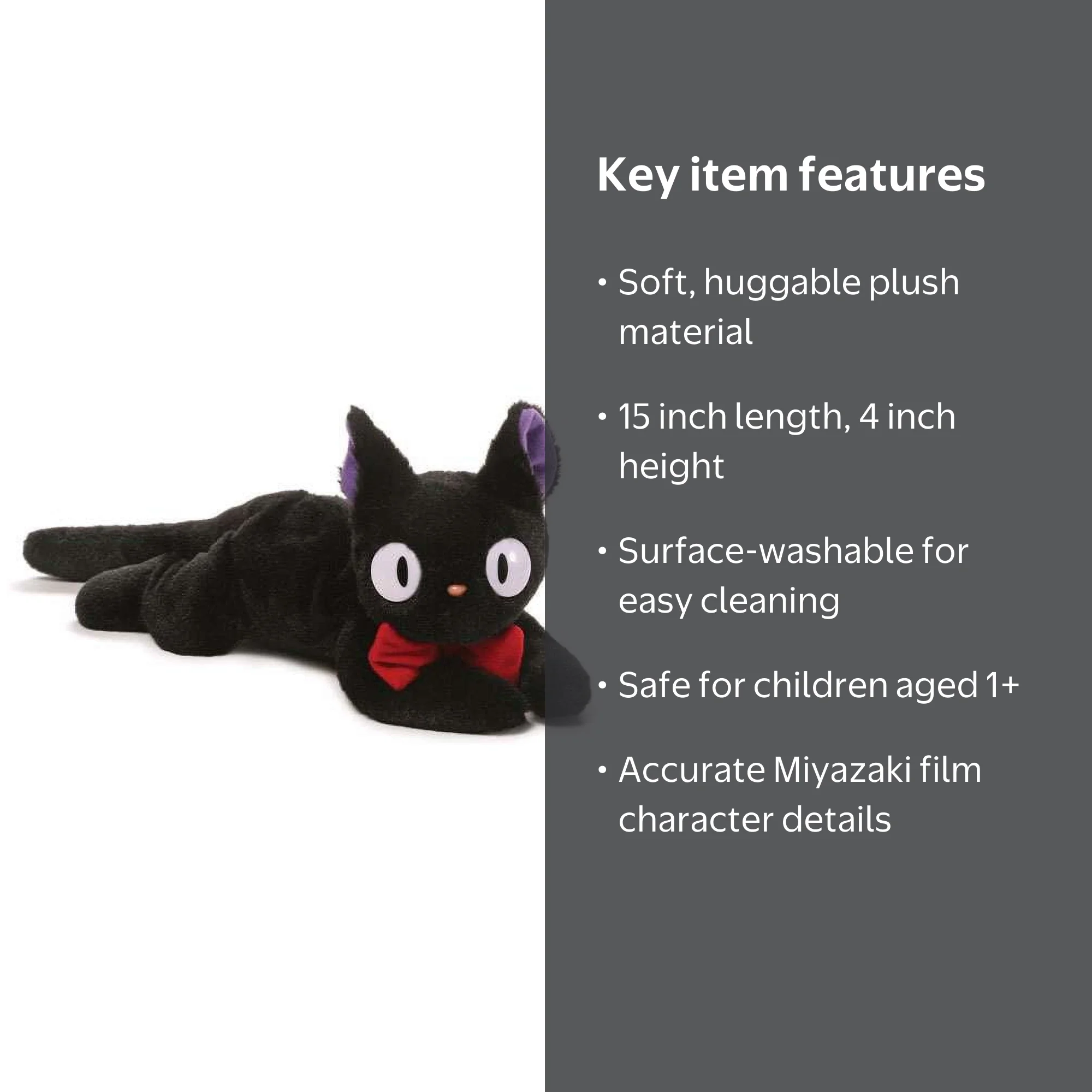 Studio Ghibli Kiki's Delivery Service Jiji Plush - Walmart.com