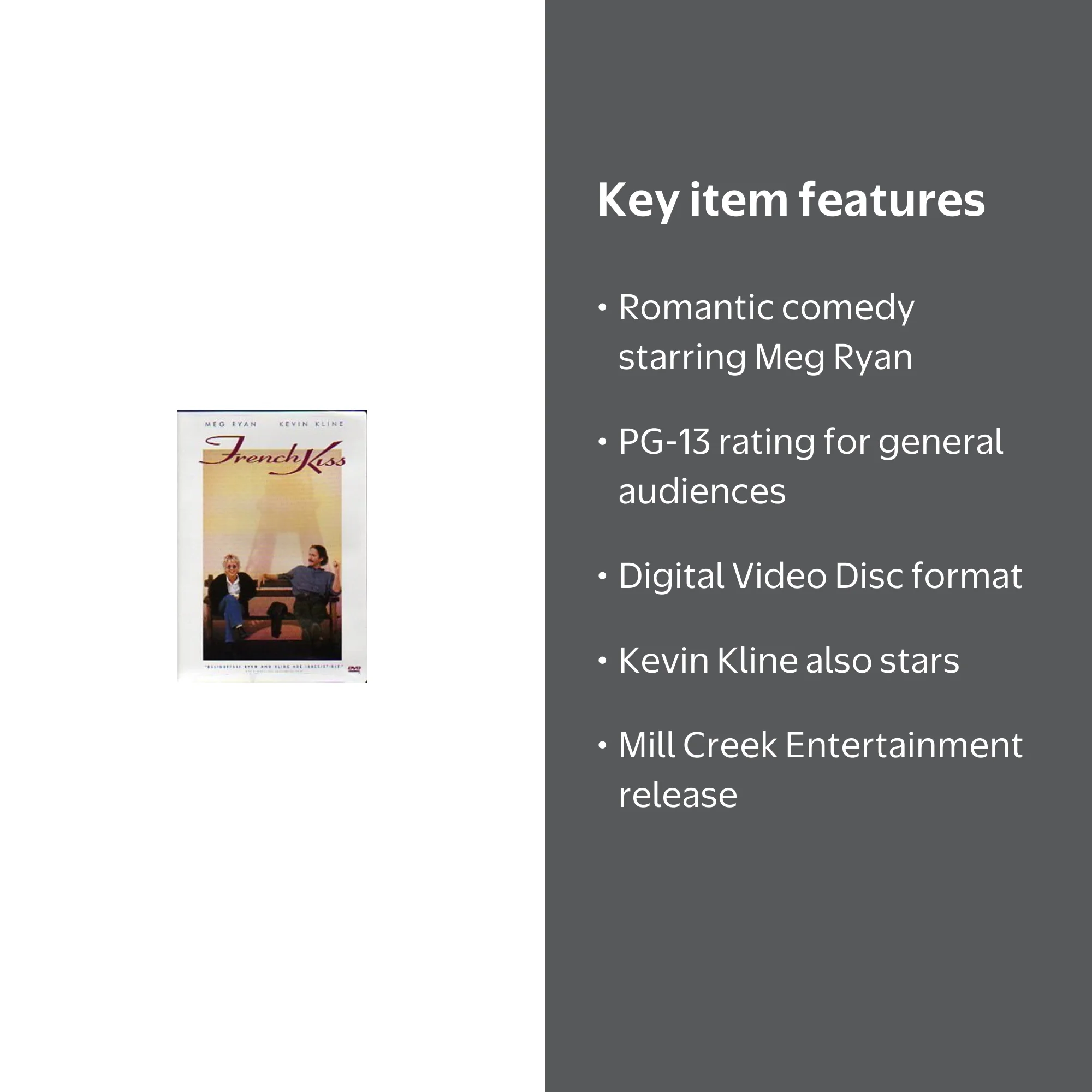 Mill Creek - French Kiss [DIGITAL VIDEO DISC] - Walmart.com