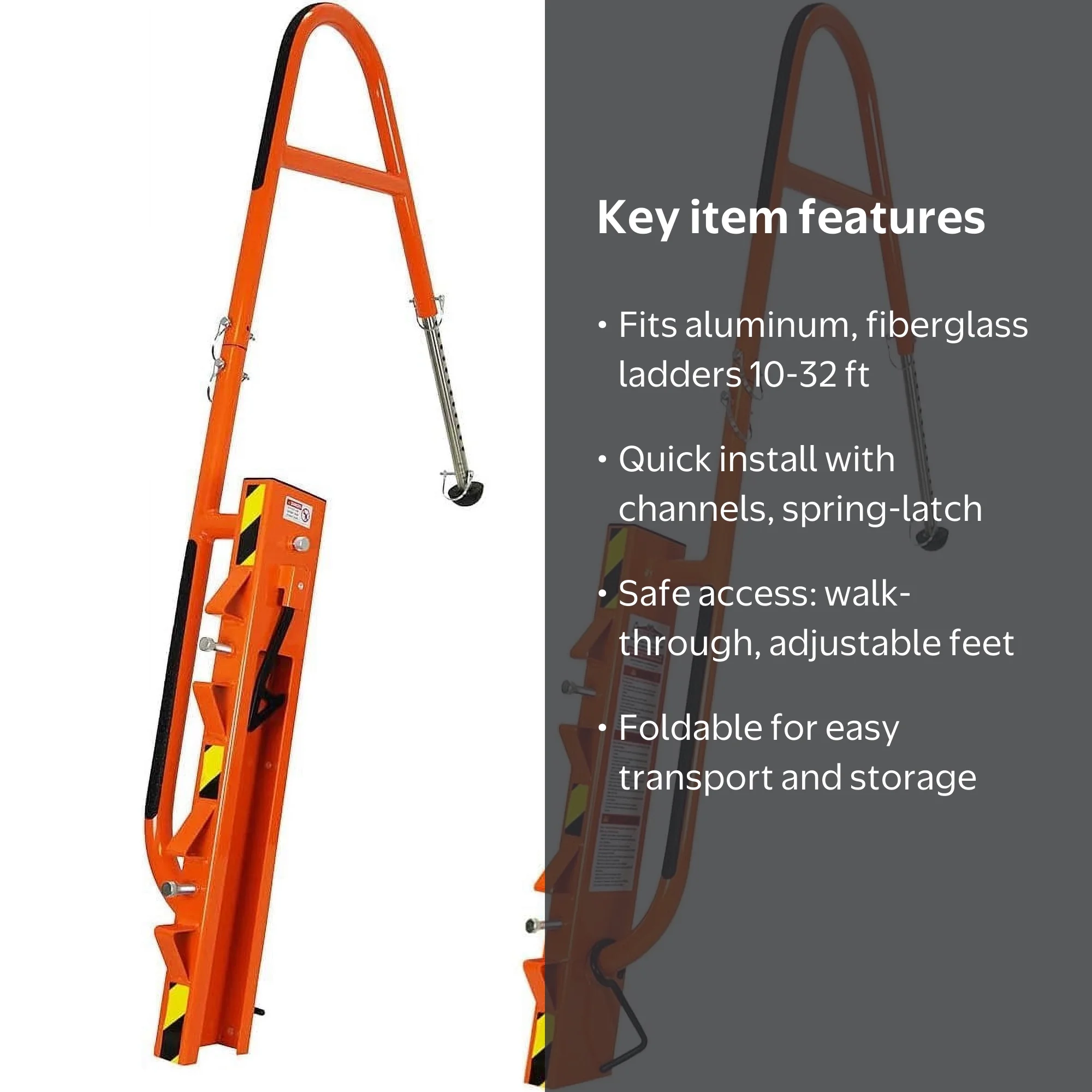 Bighorn Ladder Stabilizer, Safety Roof Accessory, Adjustable