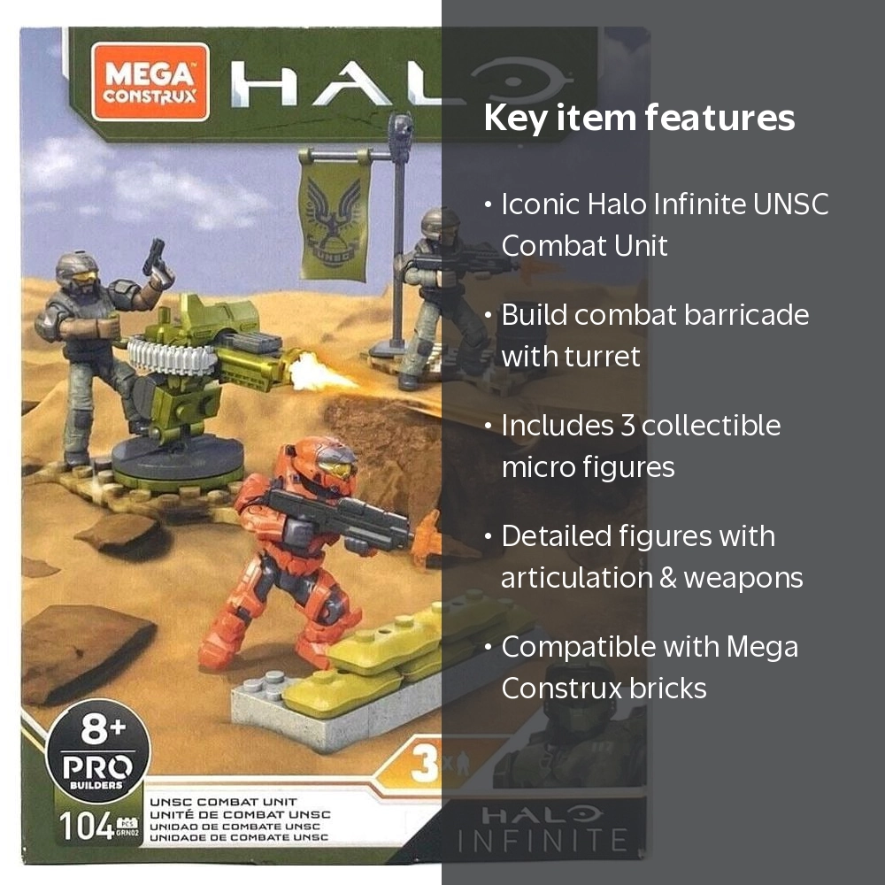 Mattel, MEGA Construx Halo Infinite UNSC Combat Unit, 104pcs