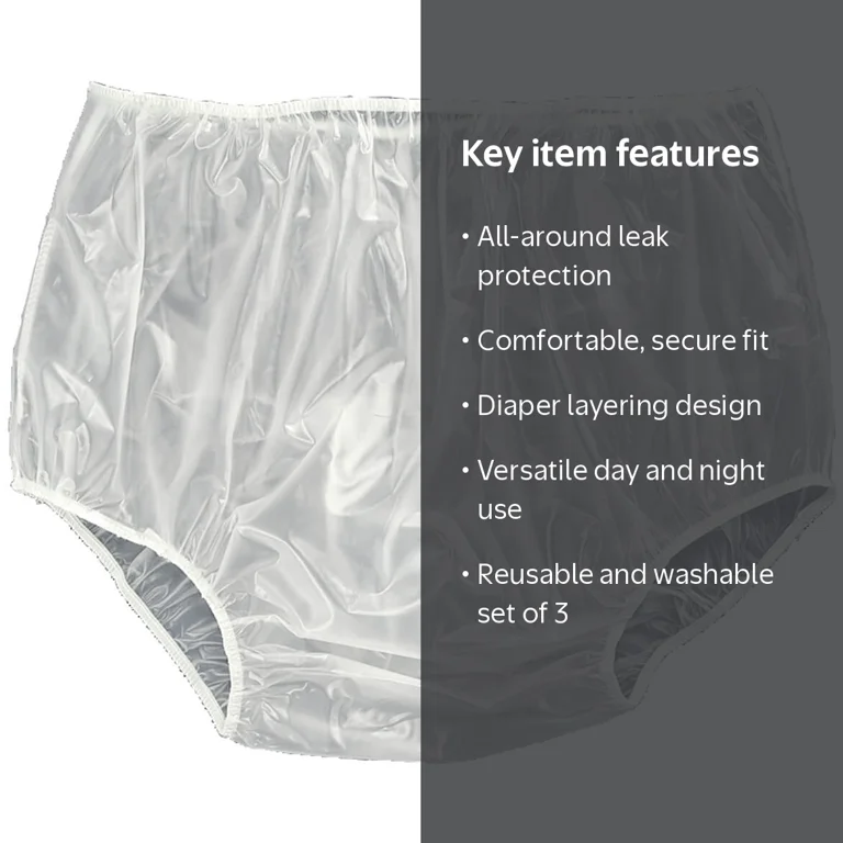 Fox Valley Traders Waterproof Incontinence Underpants, Size Large
