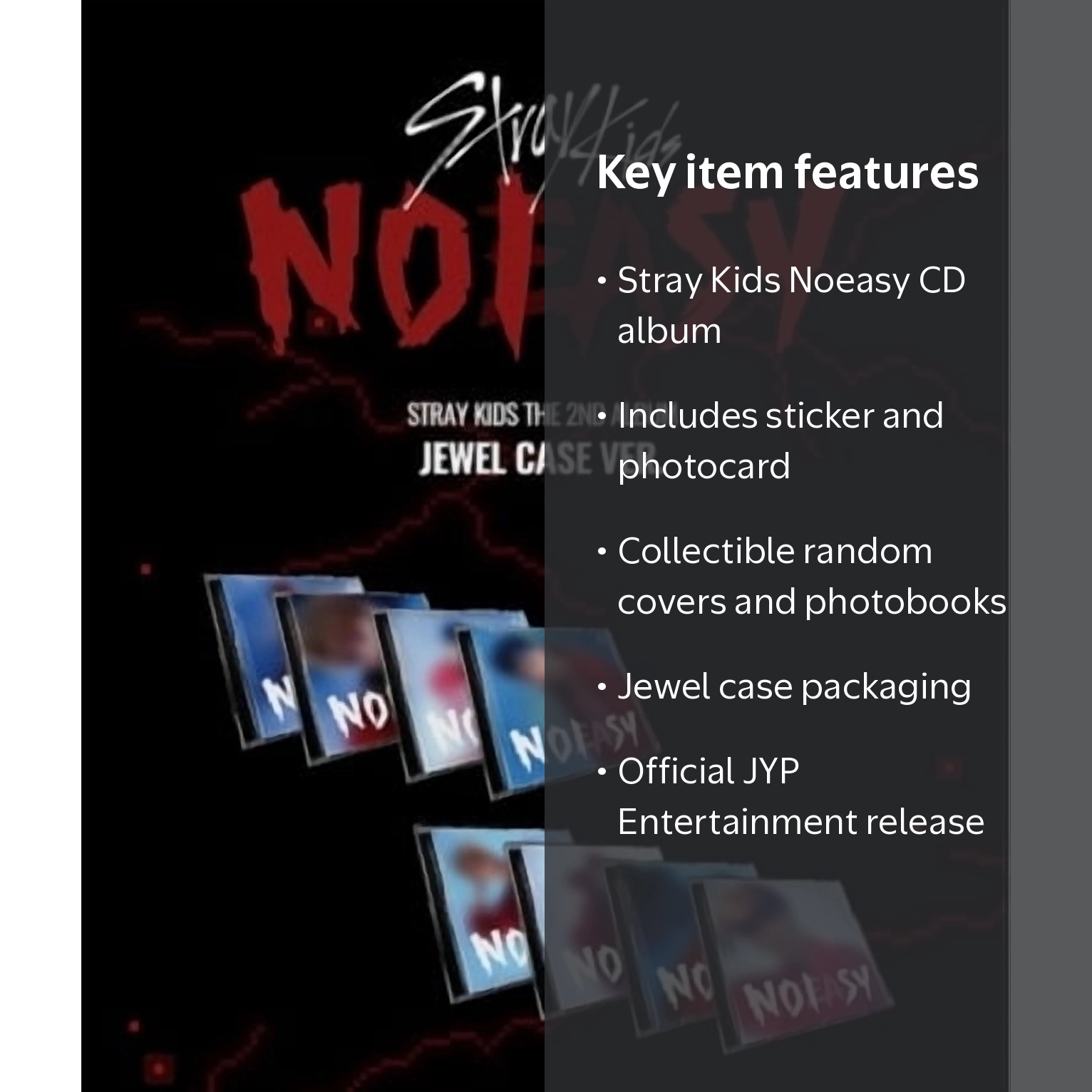 Stray Kids - Noeasy Jewel Case CD + Sticker & Photocard - Walmart.com Stray Kids - Noeasy Jewel Case CD + Sticker & Photocard - Walmart.com