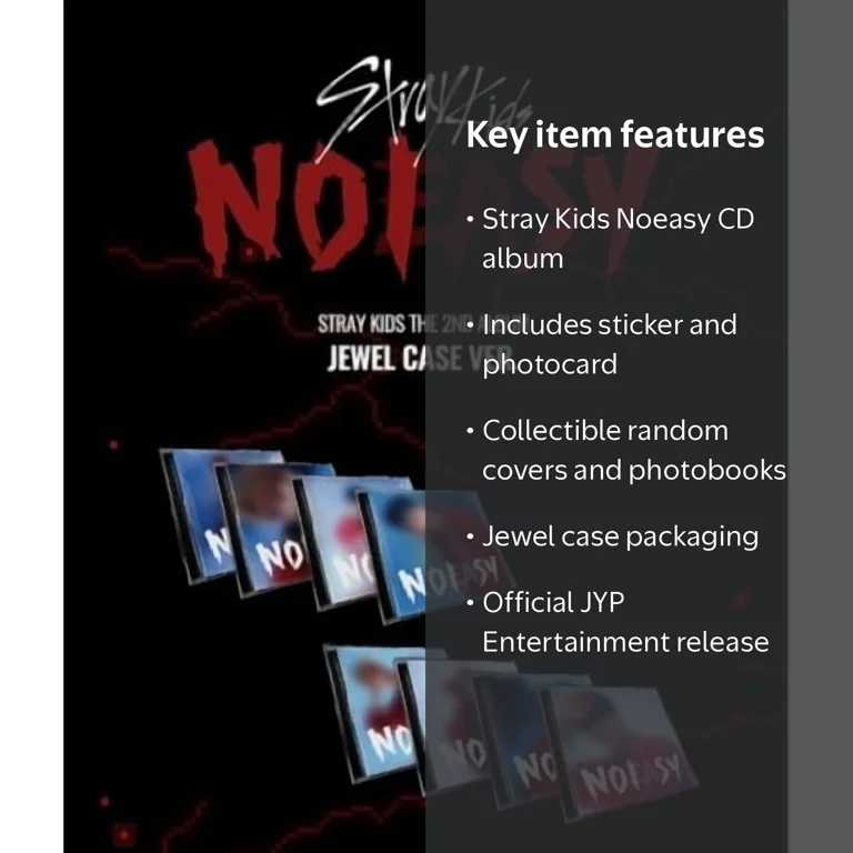 Stray Kids - Noeasy Jewel Case CD + Sticker & Photocard - Walmart.com