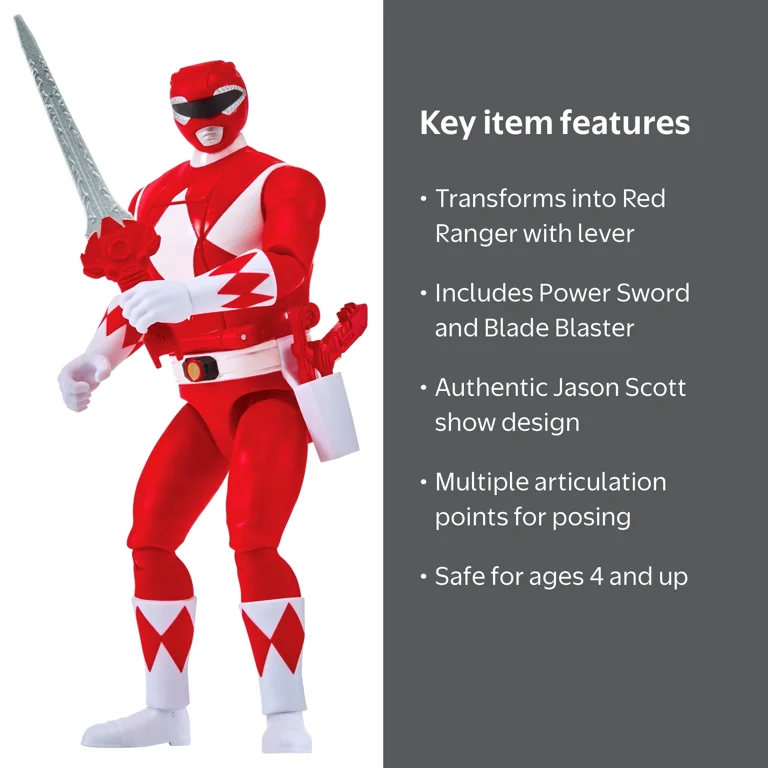 特撮 Power Rangers - Red Ranger Actn Power Rangers, Action Figure, Re-Ignition Auto-Morphin Red Ranger