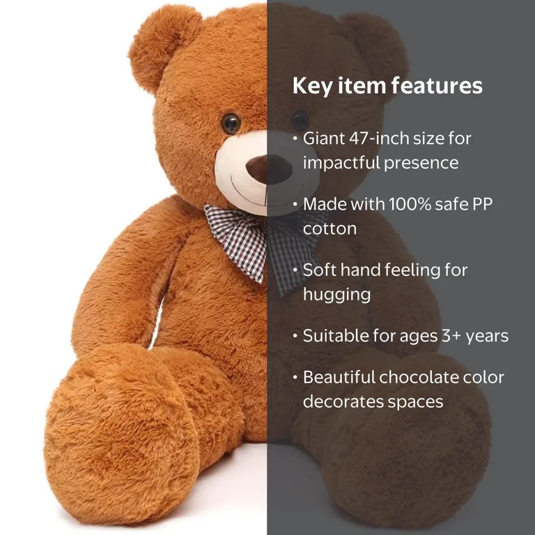 MorisMos Giant Teddy Bear 4ft Stuffed Animal Plush Toy - Walmart.com