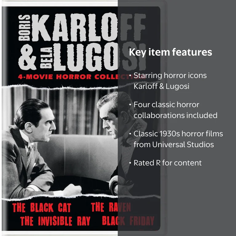 SDS, 4-Movie Horror Collection, Boris Karloff & Bela Lugosi, DVD