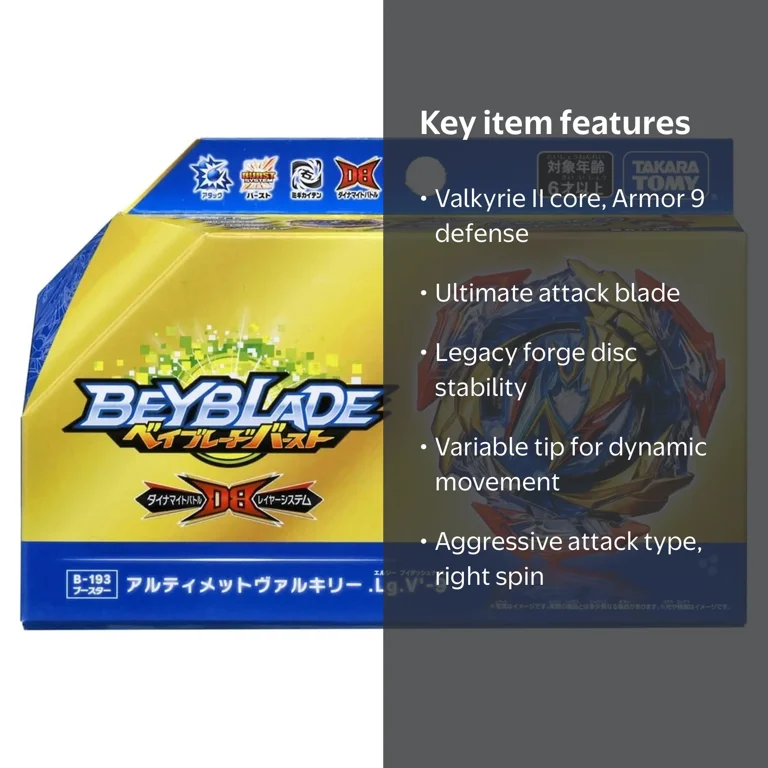 Takara Tomy Beyblade BURST Dynamite Battle B-193 Ultimate Valkyrie